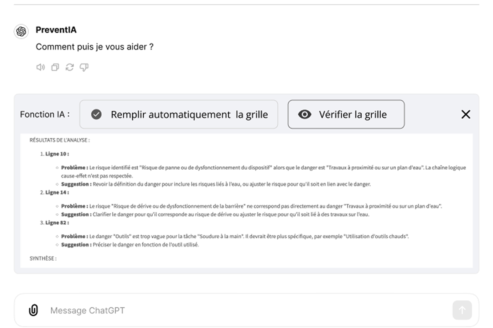 Preventeo — assistant IA contextuel